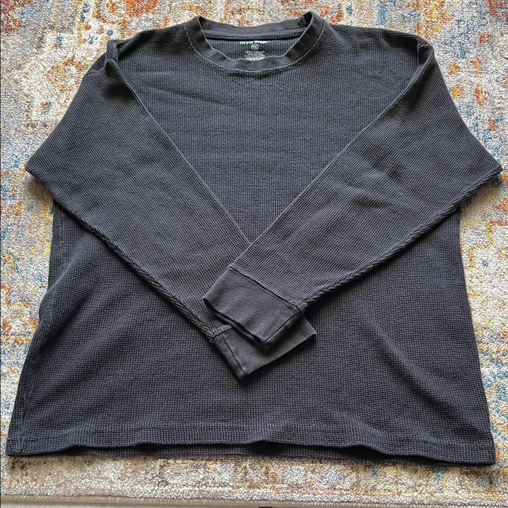 Black Long Sleeve Thermal Shirt
